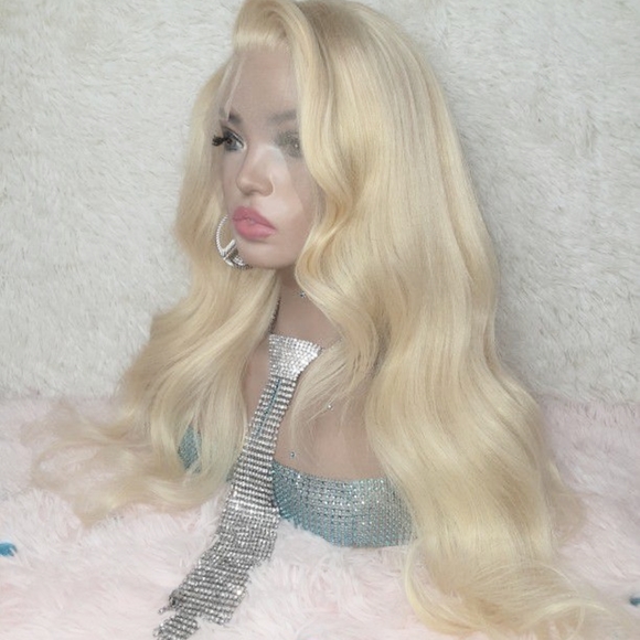 Kreme de la Kreme Customs Other - 13x6 Hand Tied Golden Blonde Lace Front Wig 26 in